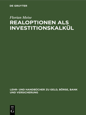 cover image of Realoptionen als Investitionskalkül